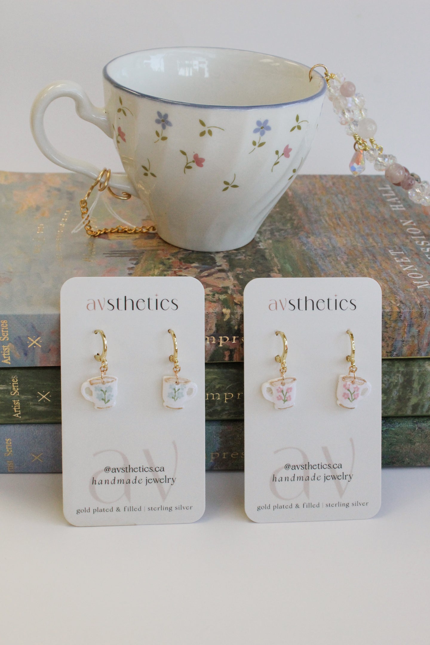 Handpainted Teacup Huggies